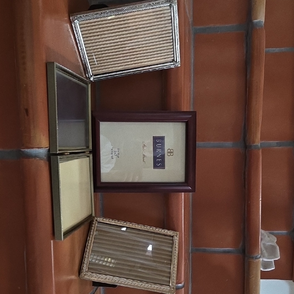 Brown and Gold Picture Frame Set